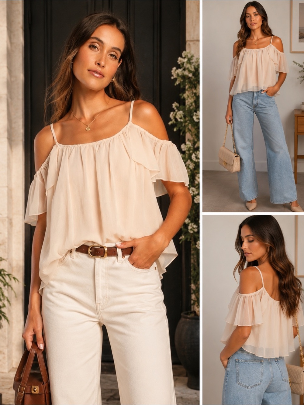 Lulu's Peach Off-Shoulder Top